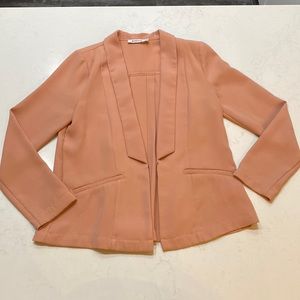 Pleated Pink Blazer